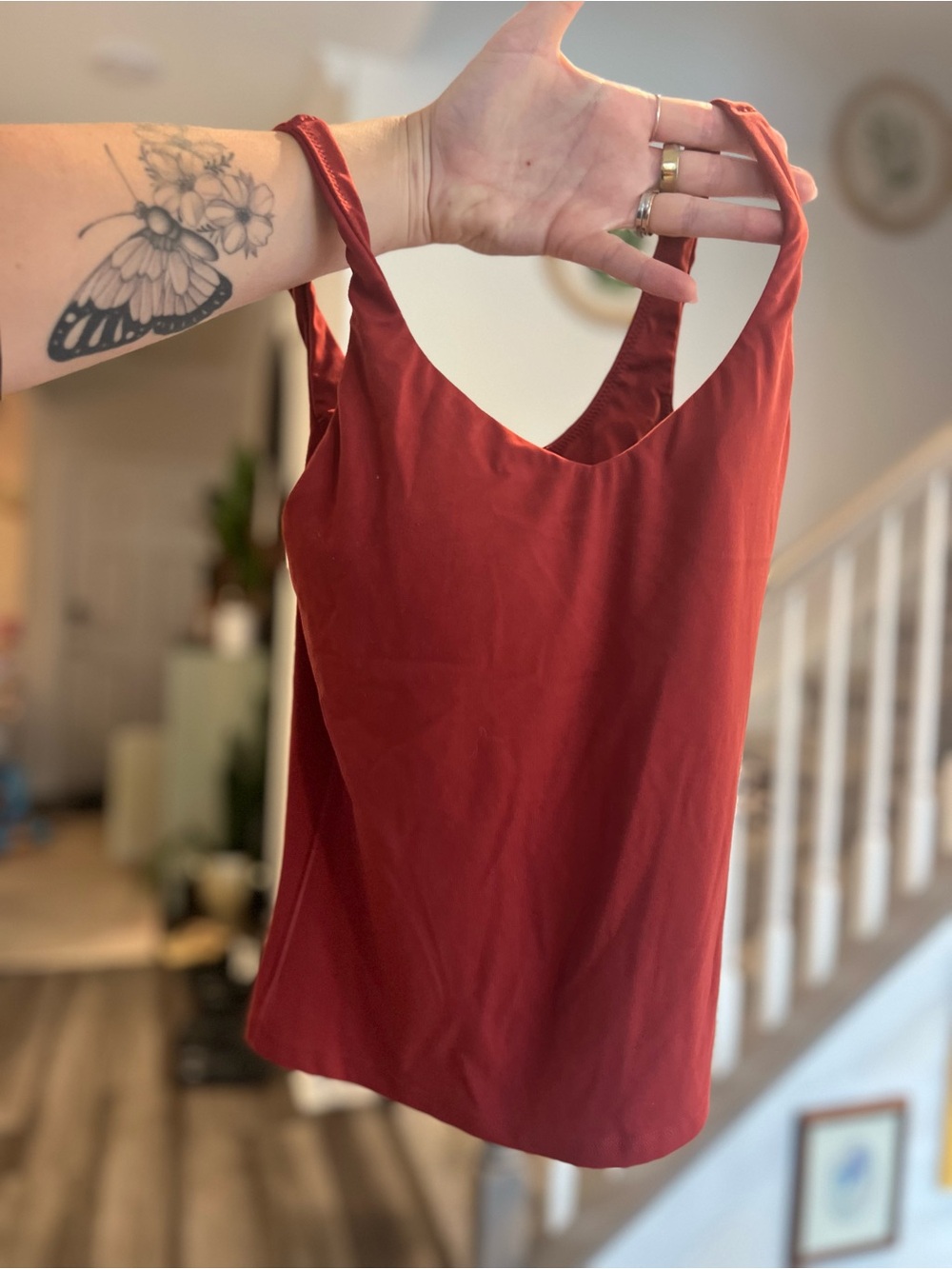 aerie Brick Red set with padded bra - Picture 4 of 4